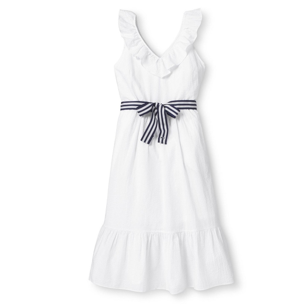 NWT Vineyard Vines Ruffle V-Neck Dress Size M